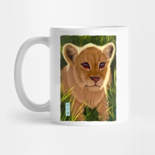 Lion Cub - White Mug
